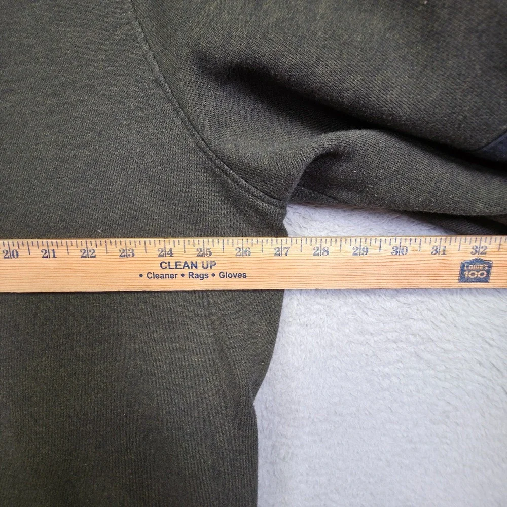 Banana Republic Cardigan Mens 2XL Green Full Zip Elbow Patch Utility Bomber Moto